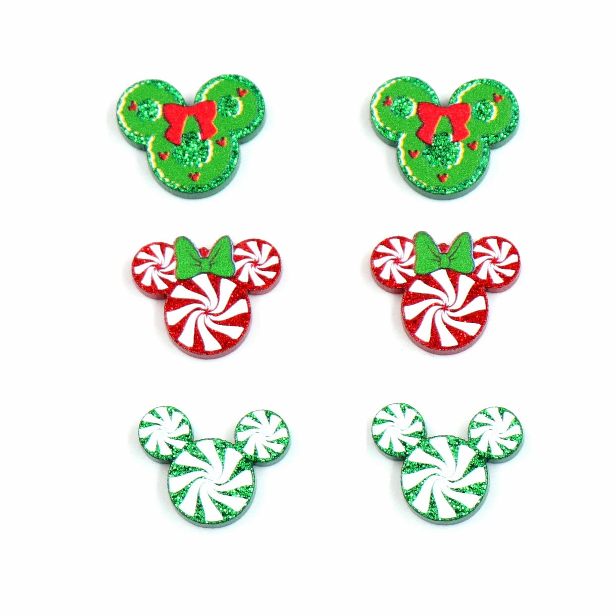 Set of 10 18mm New product CN Christmas Tree Cakes cute Acrylic Findings