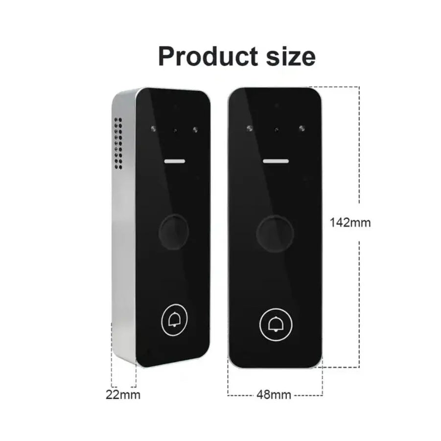 Tuya APP WIFI Smart Video Doorbell Intercom Access Control Fingerprint RFID Reader Remote Open by Mobile Phone for Villa