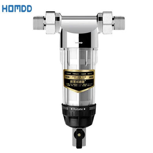 Pre Filter Whole House Household Well Water Underground Backwashing Industrial High Flow Stainless Steel 304 Water Filter