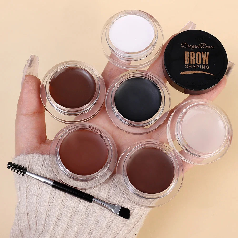 Matte Brown Black Wild Eyebrow Cream 3D Natural Tint Eyebrow Enhancers Gel Wax Waterproof Lasting Eye Makeup Cosmetic Tools