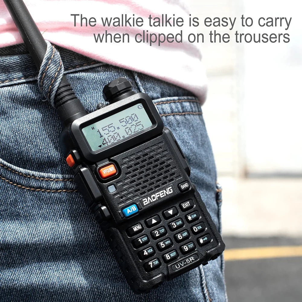 BaoFeng UV-5R Walkie Talkie 5W/8W Two Way Radio Commutator VHF/UHF 136-174MHz & 400-520MHz Station Receiver Ham Wireless Set