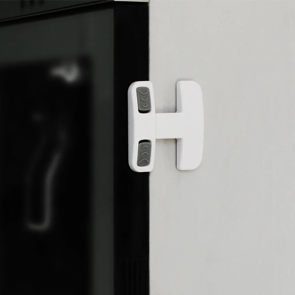 Window Restrictor Security Kids Back Glue Child Safty Cabinet Easy Install Freezer Door Refrigerator Key Fridge Lock Practical