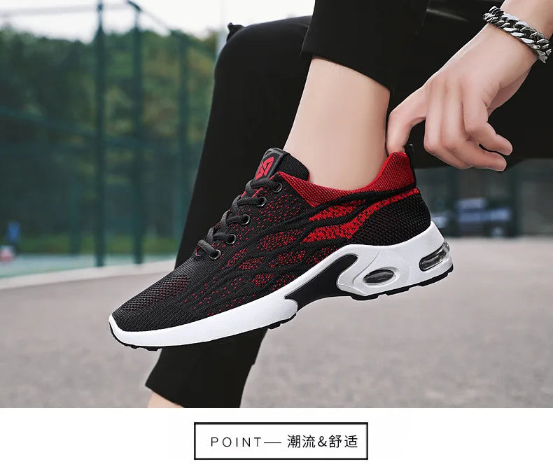 Hot New men Shoes trend men's shoes breathable lace-up running shoes Korean version light casual sports shoes