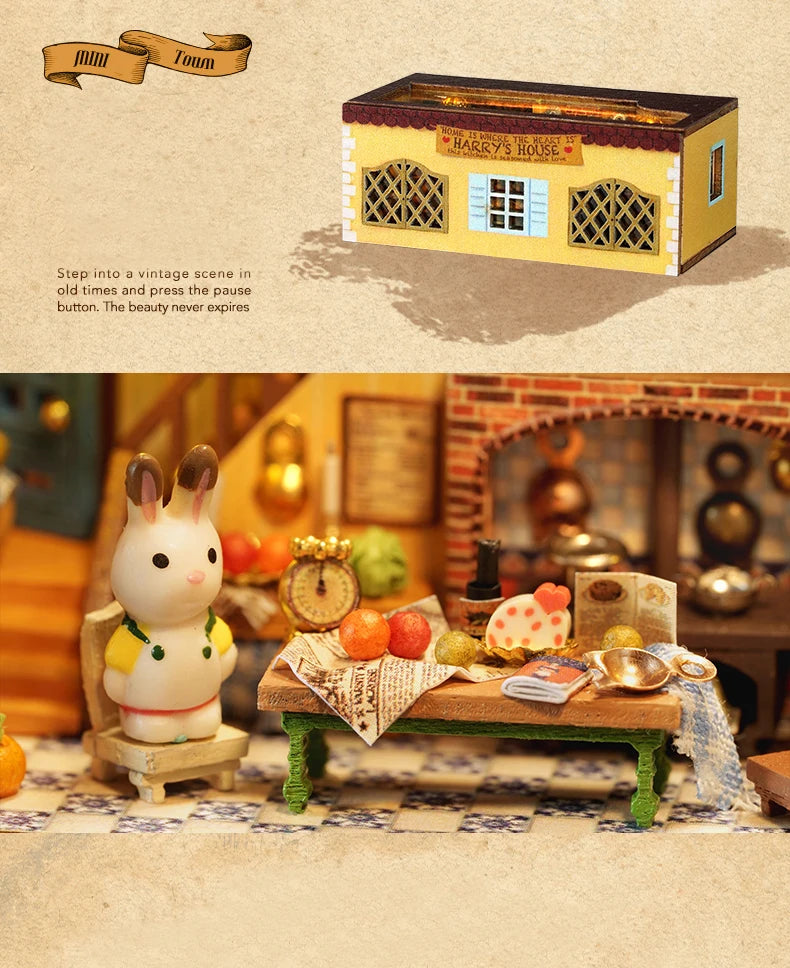 New Diy Mini Home Dollhouse With Furniture Light Miniaturas Doll House Casa Miniature items For Toys Birthday Gifts