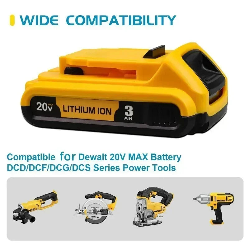 Original For DEWALT Battery 20V For Flexvolt 20V/60V MAX Replacement Li-ion Battery DCB609 DCB547-XJ DCB200 Power Tool Batteries