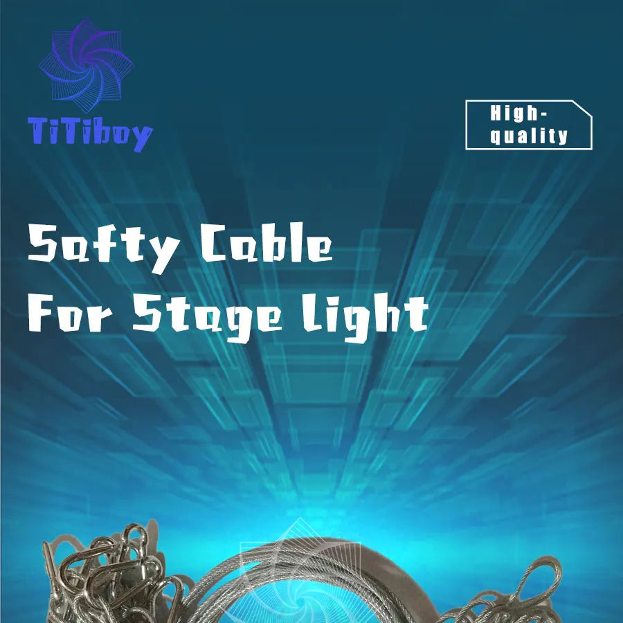 1-30 Cables Safety Cable Steel Wire Stage Light Safety Ropes Security Cable for Stage Moving Head Par Light