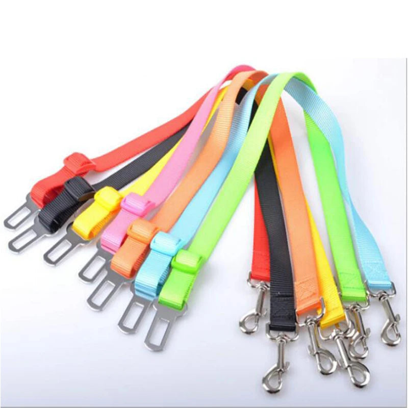 Car Seat Belt Pet Seat Adjustable Pet Cat Dog Pet Supplies Vehicle Dog Harness Lead Clip Safety Cat Dog Safety Adjustable