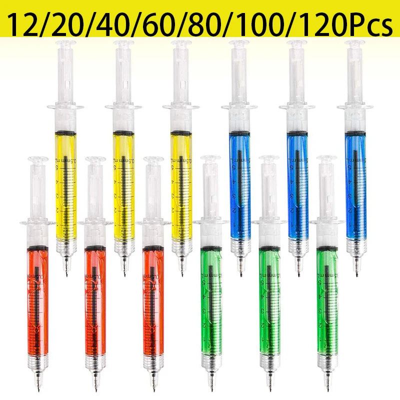 20-120Pcs Injection-design Ballpoint Pens Transparent Plastic Ballpoint Pen Stationary School Supplies