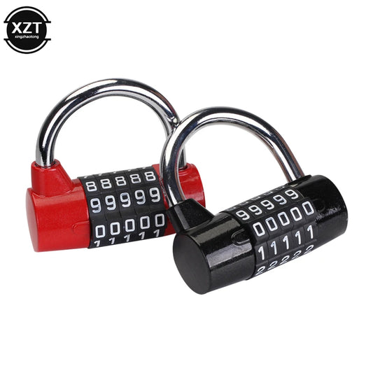 High Quality Heavy Duty 4 Dial Digit Combination Lock Weatherproof Security Padlock Outdoor Gym Safety Code Lock Black