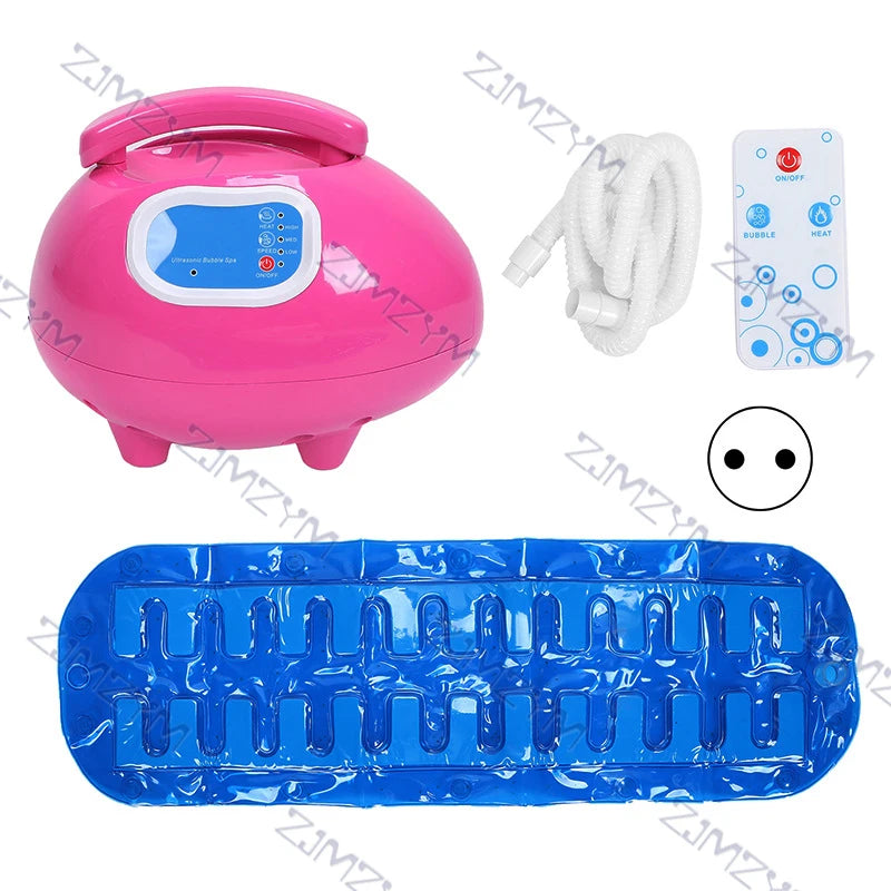 Home Ultrasonic Spa Machine Bubble Bath Spa with Warm Air PVC Mat AC110-120V/AC220V-240V 50HZ-60HZ 700W 75L/S