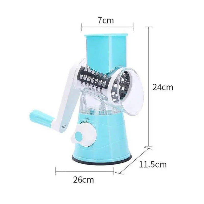 Manual Rotary Cheese Grater for Vegetable Cutter Potato Slicer Mandoline Multifunctional Vegetable Chopper Kitchen Accessories