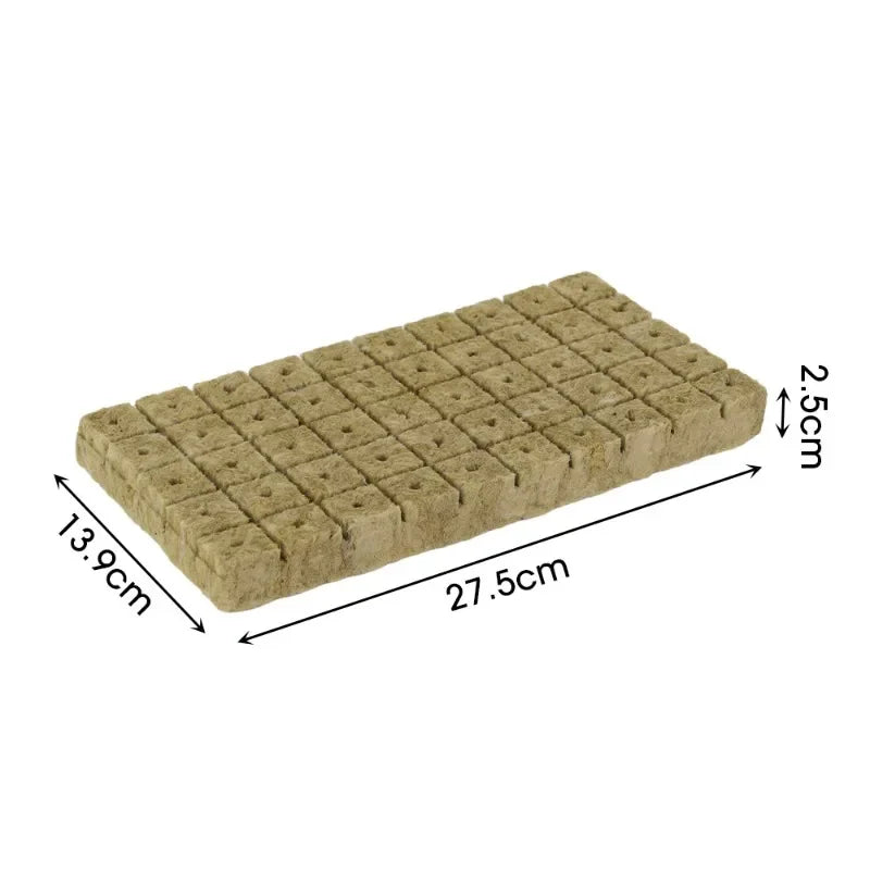 200/50Pcs Planting Sponge Rock Cotton Starter Plugs Hydroponic Grow Media Cube Home Greenhouse Garden Supplies Accessories Tools