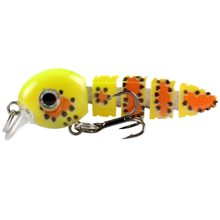 Submerged Multi-Section Loach Lure 5.5/4.3G Topmouth Culter Bass Artificial Lure 5 Color Plastic Hard Bait Fishing Gear Batch