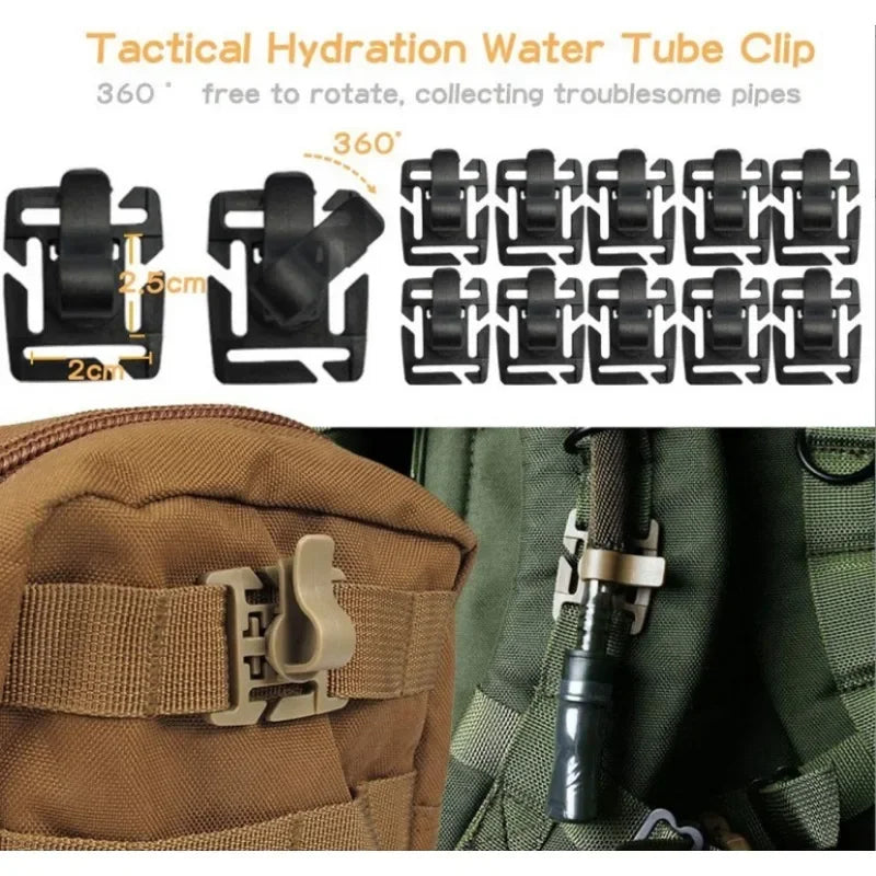 42 Pcs Molle  Accessory Set Tactical Gear Clip Outdoor Nylon Webbing Buckle Army Fan Multifunctional Mountaineering Buckle