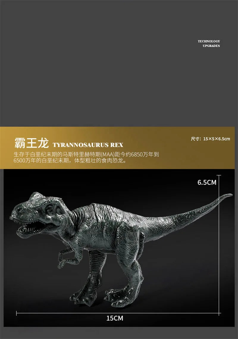 Simulation Jurassic Dinosaur Action Figures Dino Park Carnotaurus Ankylosaurus Tyrannosaurus Rex Model Decoration Toys Kids Gift