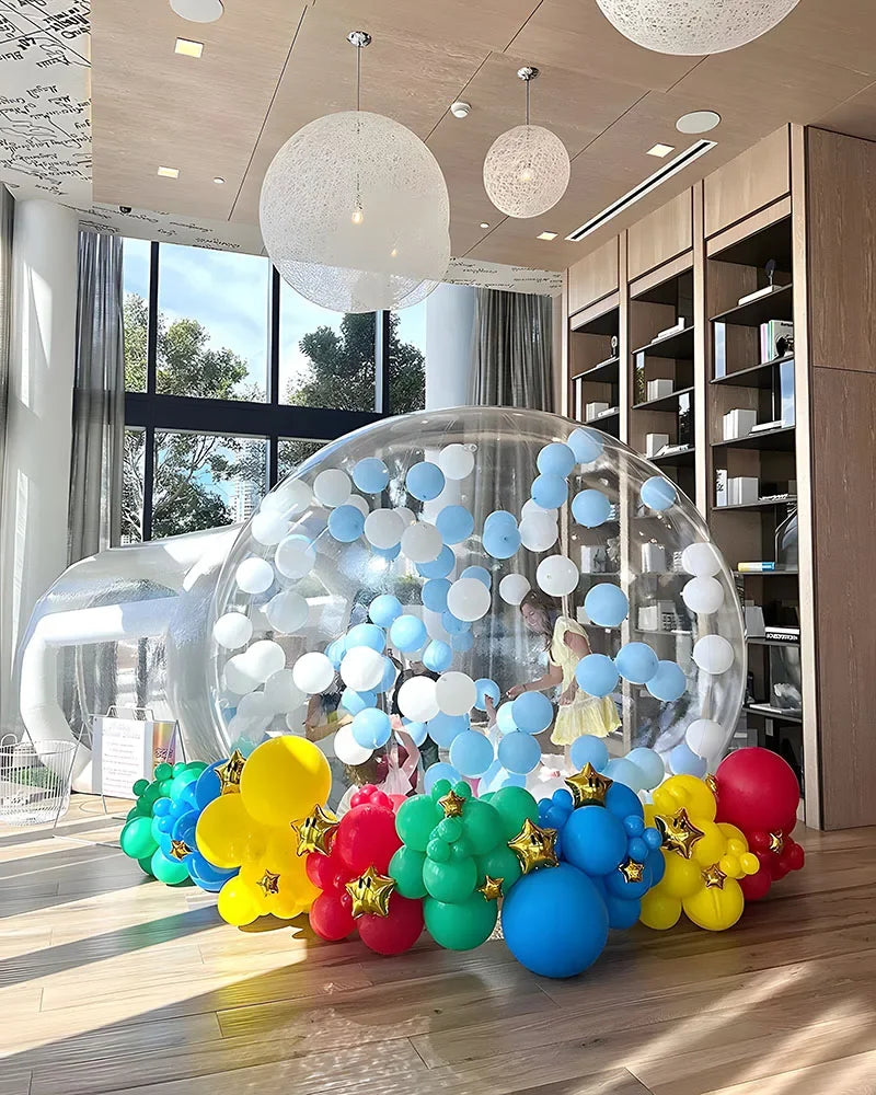 2.5M/3M/3.5M Inflatable Castle Bubble House With Blower Clear Dome Tent Wedding Party Event Photography backdrop Kids toy gift