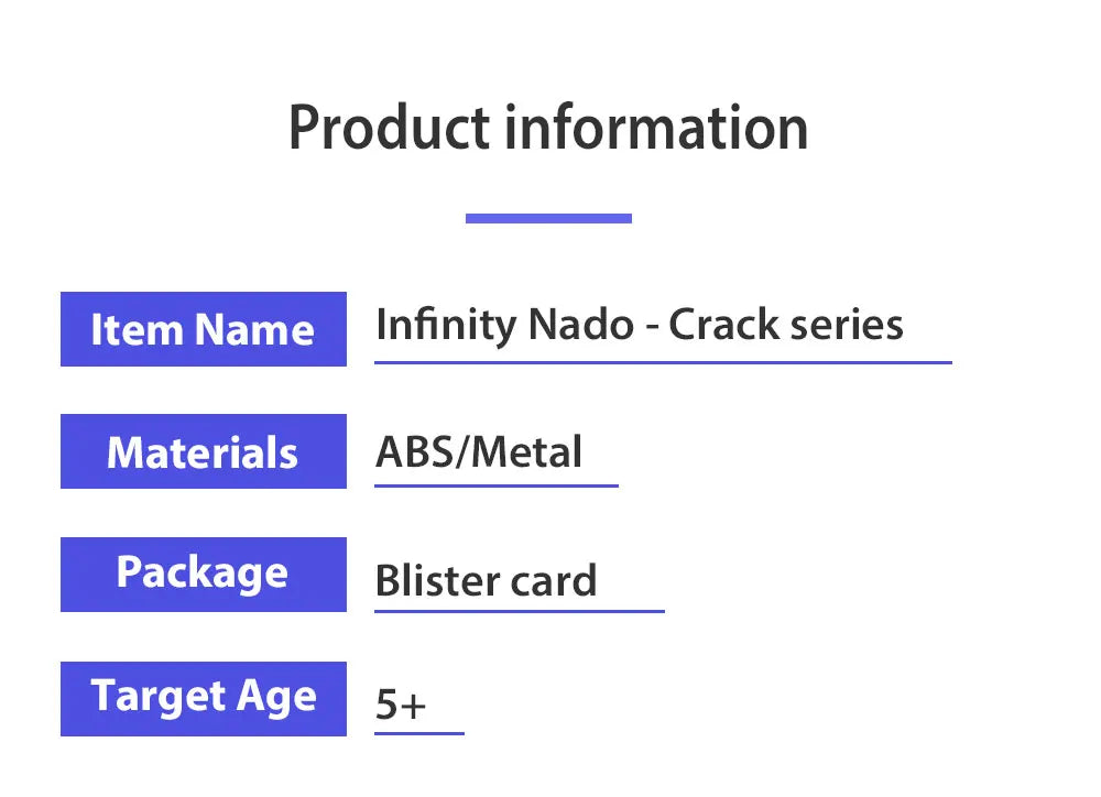 Infinity Nado 3 Original Crack Series 2 In1 Split Transforming Metal Gyro Battle Spinning Top With Launcher Anime Kids Toy Gift