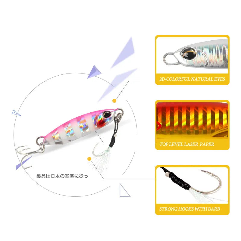 Magic Works Fishing Metal Jig 15G 20G 30G 40G 60G Fishing Goods 2024 Jig For Sea Artificial Fishing Gear Artificial Fishing Lure