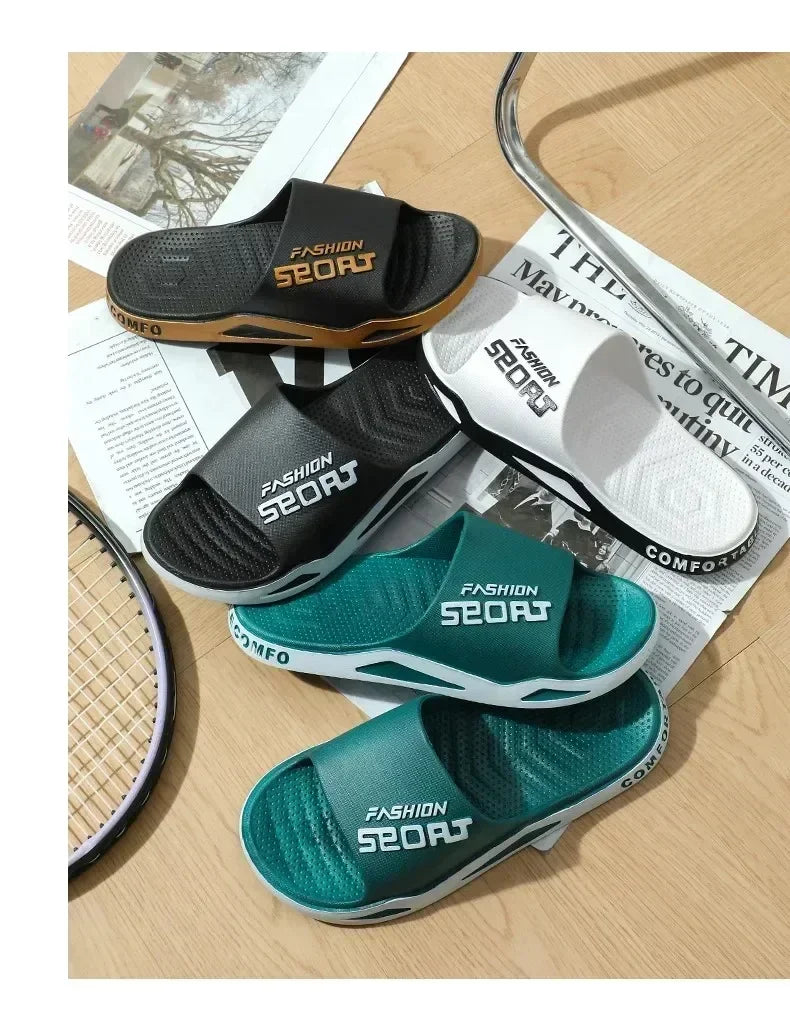 Men's Bathroom Non-slip Summer Fashion Flip-flops Women Couple Shoes Indoor Home Sandals Men's Slippers for Summer Outdoor Wear