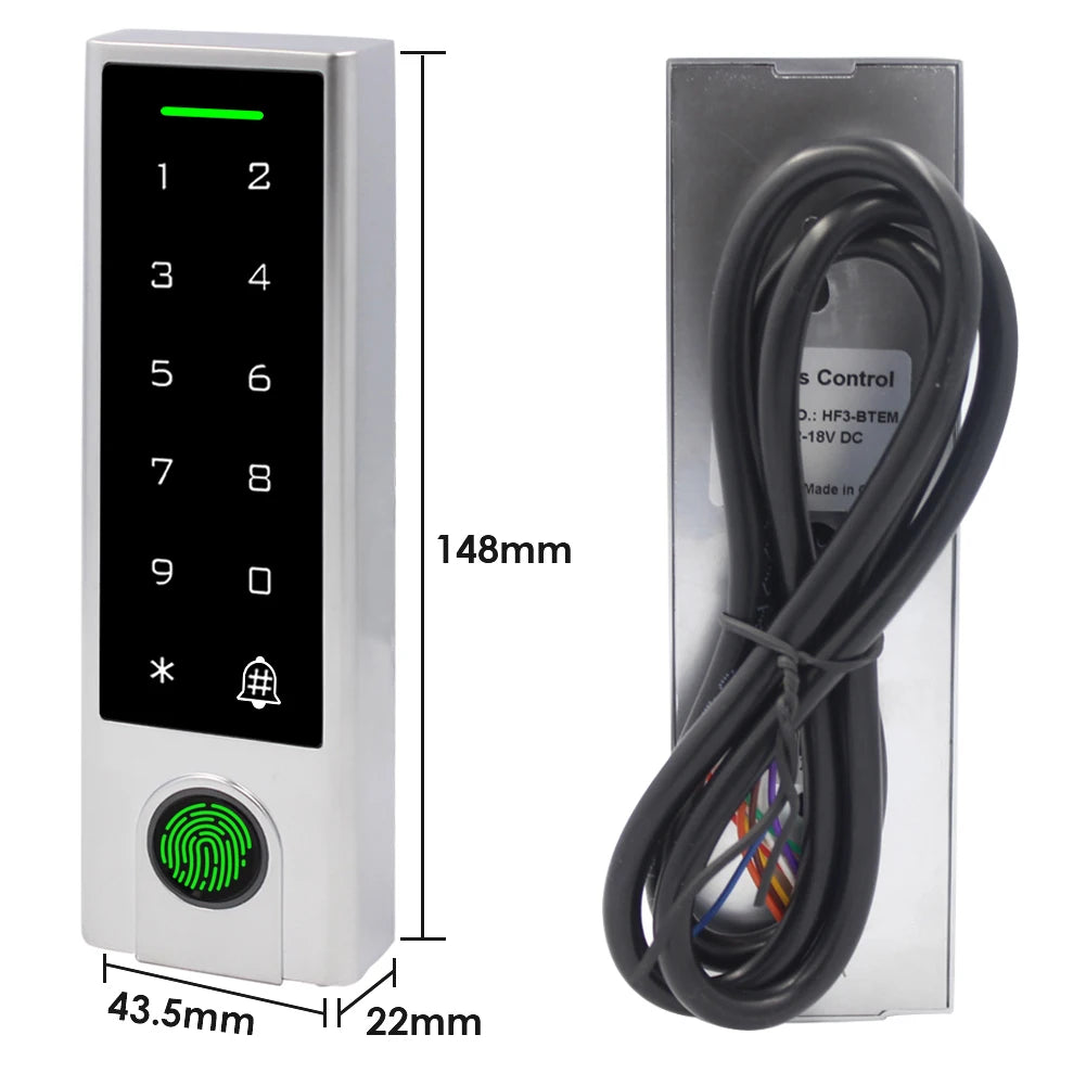 H3 / HF3 Tuya 2.4G Wifi Fingerprint Keypad 125Khz RFID Access Controller Waterproof Remote Control Anywhere Door Access Opener