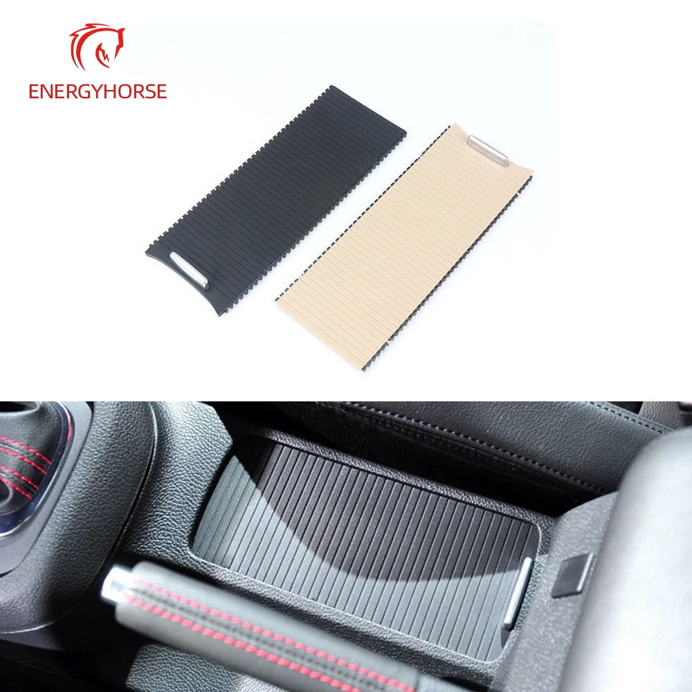 For Volkswagen Golf 6 Center Armrest Box Cover Plate Sagitar Cup Holder Pull Curtain Scirocco Glove Box Sliding Cover 5KD832531