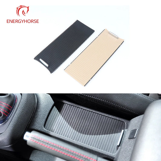 For Volkswagen Golf 6 Center Armrest Box Cover Plate Sagitar Cup Holder Pull Curtain Scirocco Glove Box Sliding Cover 5KD832531