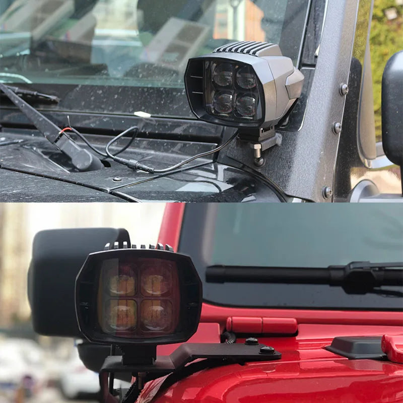 LED Ultra Strong Spotlight Floodlight Automotive Headlamps Work Lights for Vehicles Truck Off-road Lens Auxiliary Light For Jeep