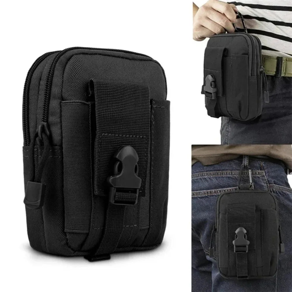 Tactical Molle Waist Pouch Outdoor Hunting Camping Men EDC Tool Bag Utility Gadget Organizer Vest Pack Purse Mobile Phone Case