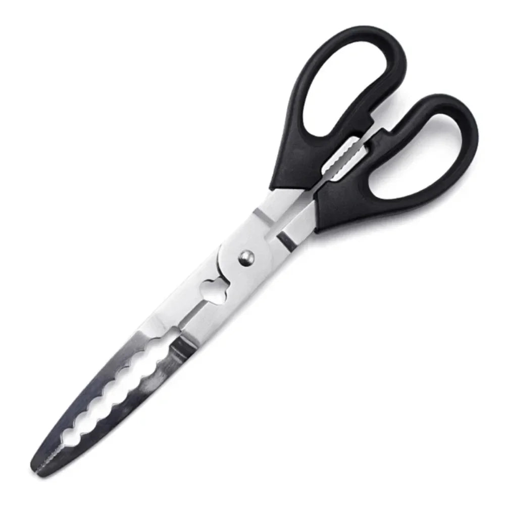 Long Fishing Pliers Scissor Gripper Stainless Steel Fish Crab Tackle Plier Pike Trap Fishing Gear Accessory Grabbing Tool Clamp