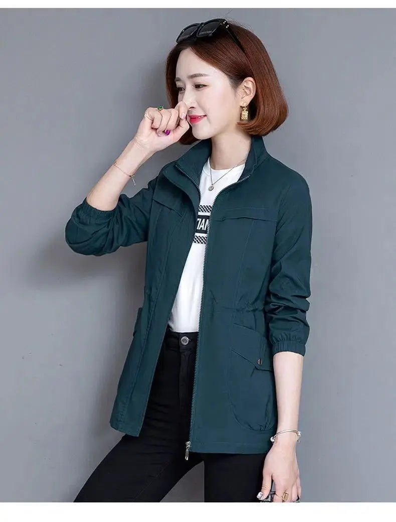 Spring Women's Jackets 2023 New Causal Windbreaker Famale Thin Basic Coat Lightweight Jacket Outwear Women Clothing