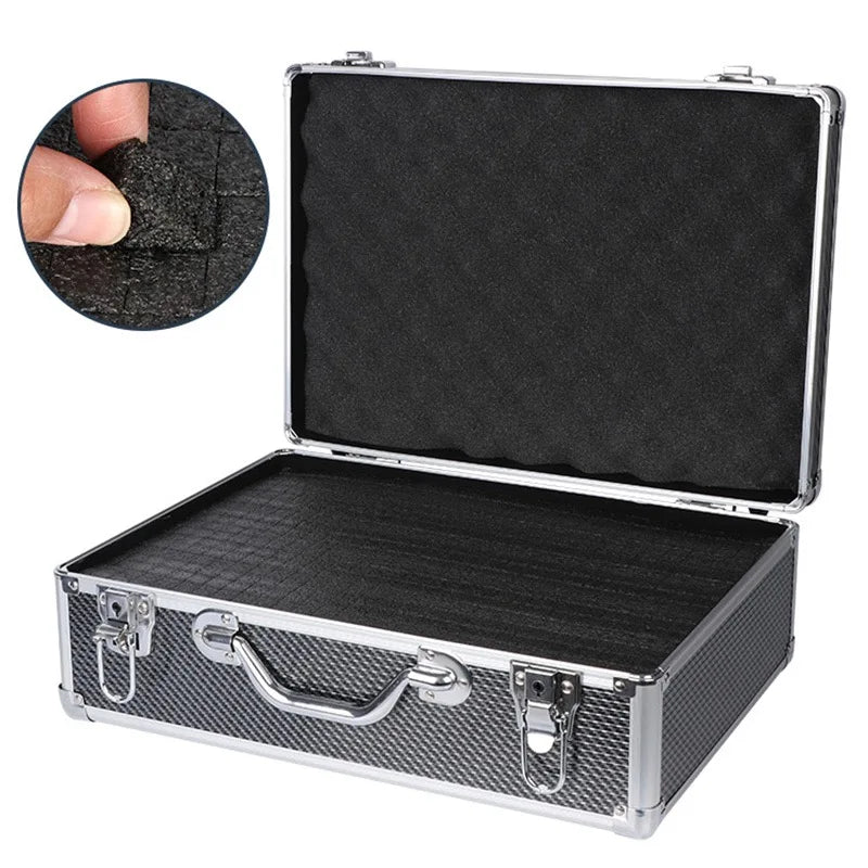 Aluminum Tool Box Waterproof Safety Equipment Instrument Case Storage Box Large Hard Case Toolbox Aluminum Tool Case Suitcase