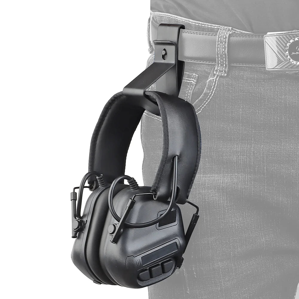 Tactical Headset Hanger Earphone Hearing Hanger Cell Phone Bracket Buckle Hook Nylon MOLLE Vest Waist Belt Gear Accessories