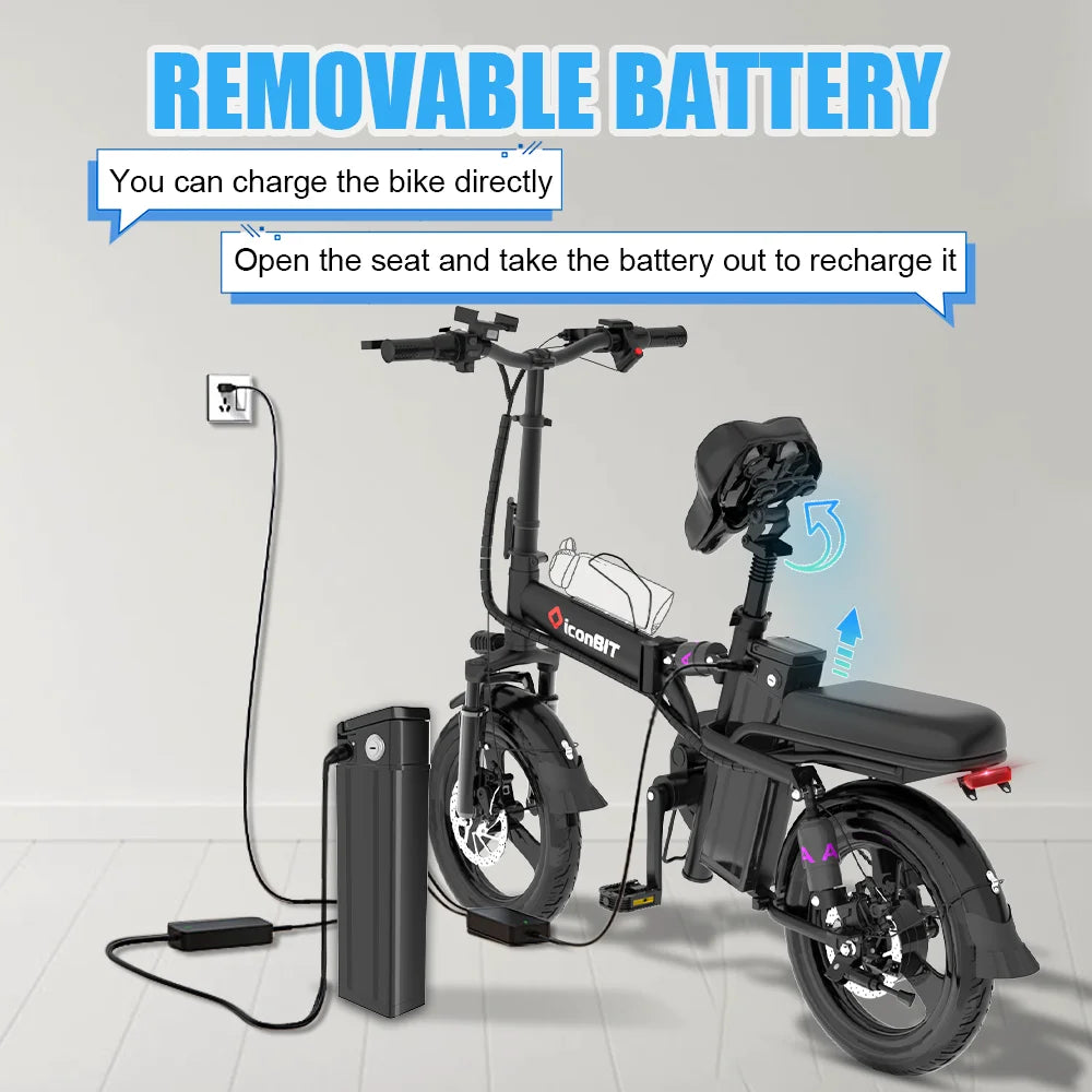 ebike 400W 48V 30AH Adult Fat Tire electric bike Folding Electric Bicycle City Commuter Electric Bike Urban Ebike