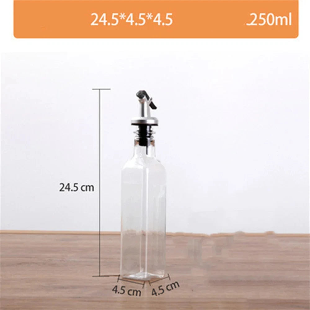 150ML/250ML/500ML Oil Pot Plastic Leak-proof Kitchen Seasoning Soy Sauce Vinegar Bottle Transparent Olive Oil Bottle