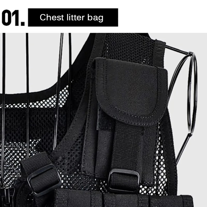 Hunting Security Clothes Swat Tactical Vest Swat Jacket Chest Rig Multi-Pocket SWAT Army CS Hunting Vest Camping Accessories