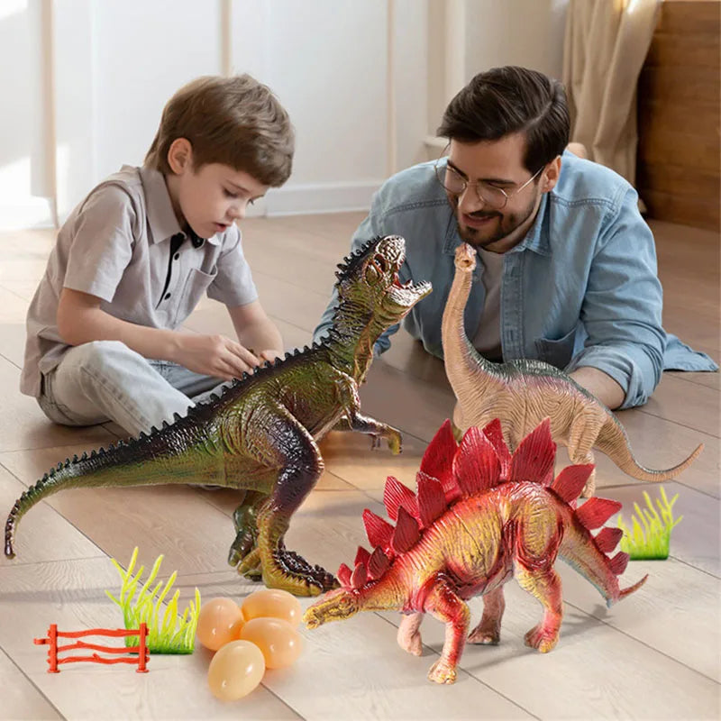 Simulation Jurassic Dinosaur Action Figures Dino Park Carnotaurus Ankylosaurus Tyrannosaurus Rex Model Decoration Toys Kids Gift