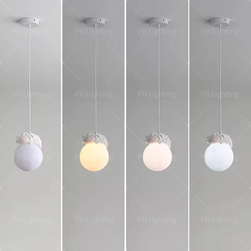 Creative Cartoon Animals LED Hanging Chandelier for Living Room Kid’s Bedroom Bedside Lamps Home-appliance Decor Pendant Lights