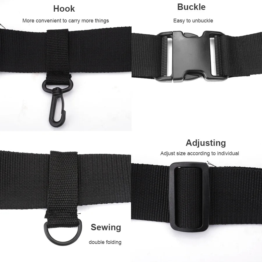 Portable rod holder fishing gear accessory with adjustable waist fishing rod insertion device fishing accessories tool outdoor