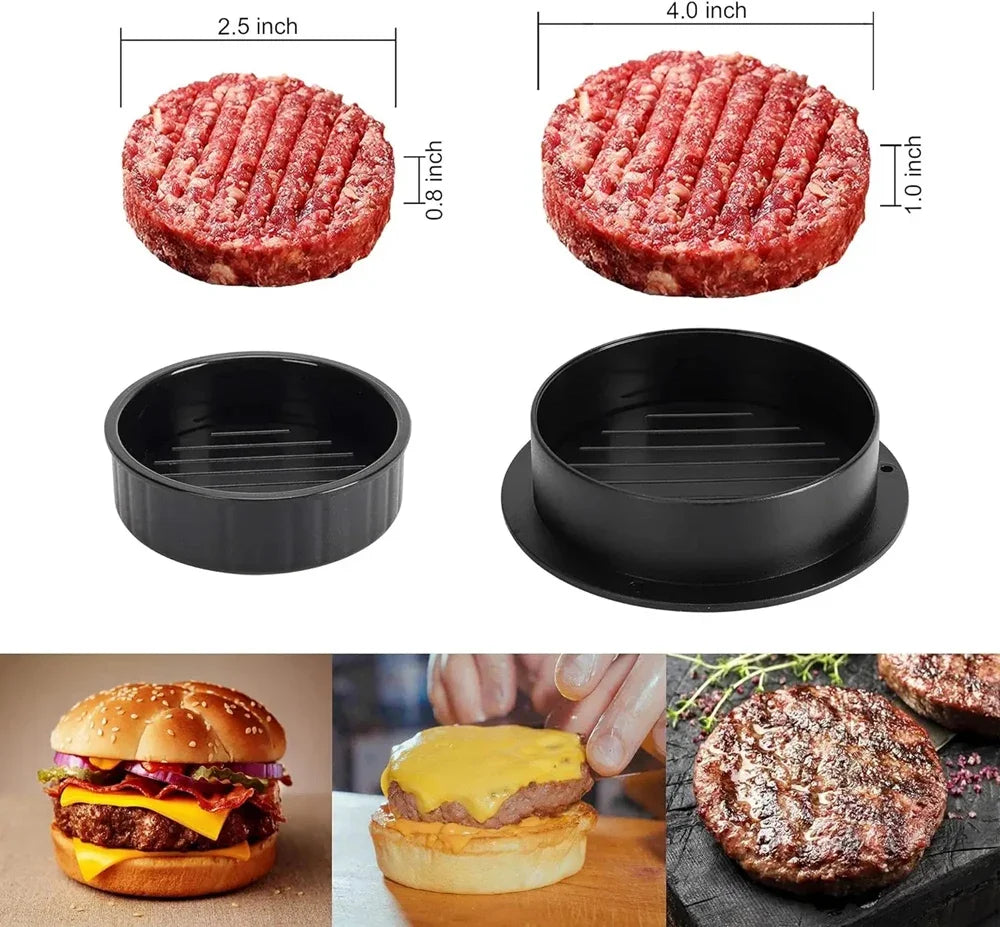 ABS Hamburger Meat Press Maker Round Shape Non-Stick Stuffed Burger Patties Beef Grill Pie Press Mould Maker Kitchen Accessories