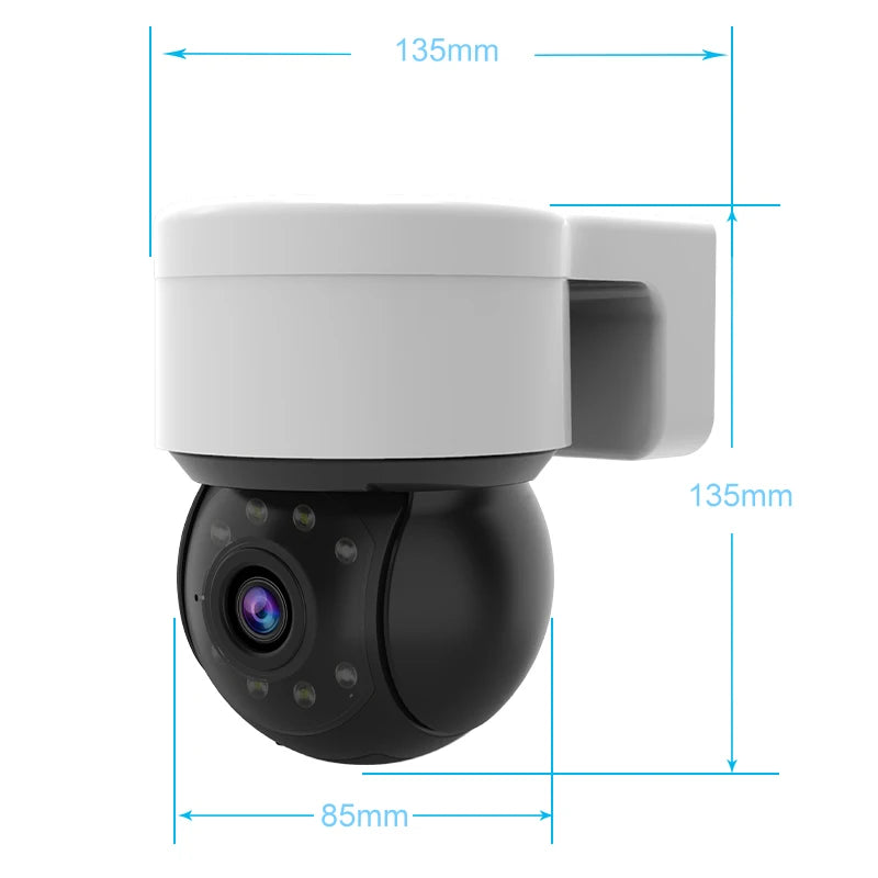 4MP Security Tuya Cameras WiFi Outdoor HD Full Color Night Vision Waterproof Wireless Surveillance Camera with Baby Monitor