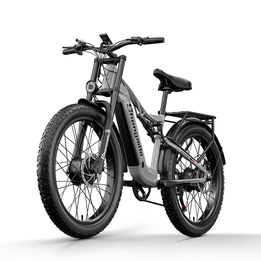 Shengmilo S600 Adult Electric Mountain Bike2000W Dual Motor 48V17.5AH ebike,Dual Suspension Electric Bicycle（US Warehouse））