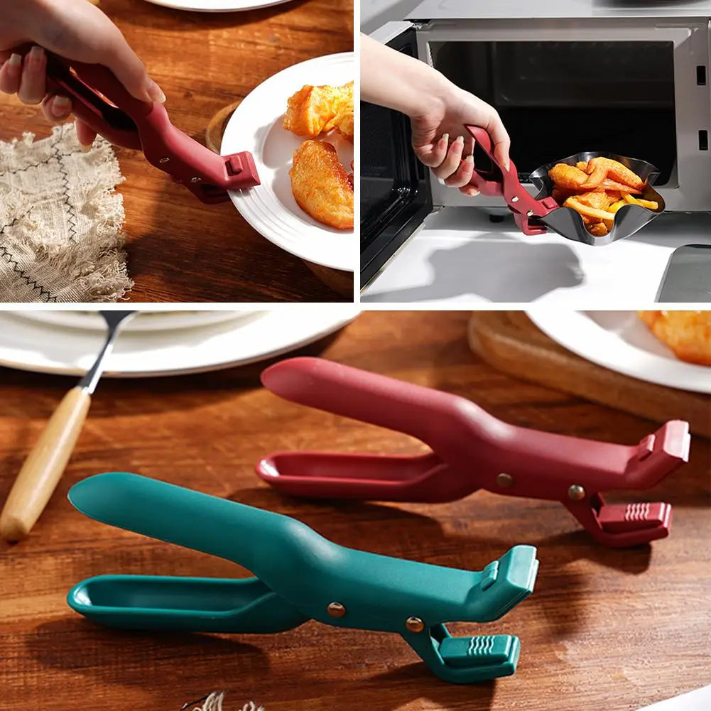 Multi-Purpose Anti-Scald Bowl Holder Clip Solid Color Clip Color Anti Home 2 Silicone Tools Scalding Kitchen Q4F9