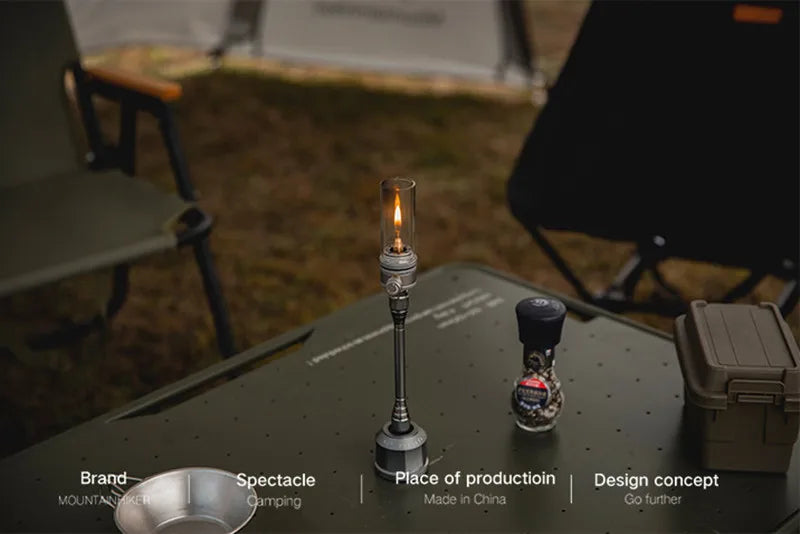 Outdoor Gas Light Set Mountainhiker Picnic Camping Retro Decorative Ambience Creative Desktop Bedside Gas Lamps And Accessories