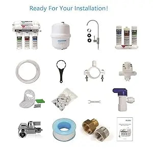 Reverse Osmosis Water Filtration System 100GPD Fast Flow Plus Extra 4 Filter for