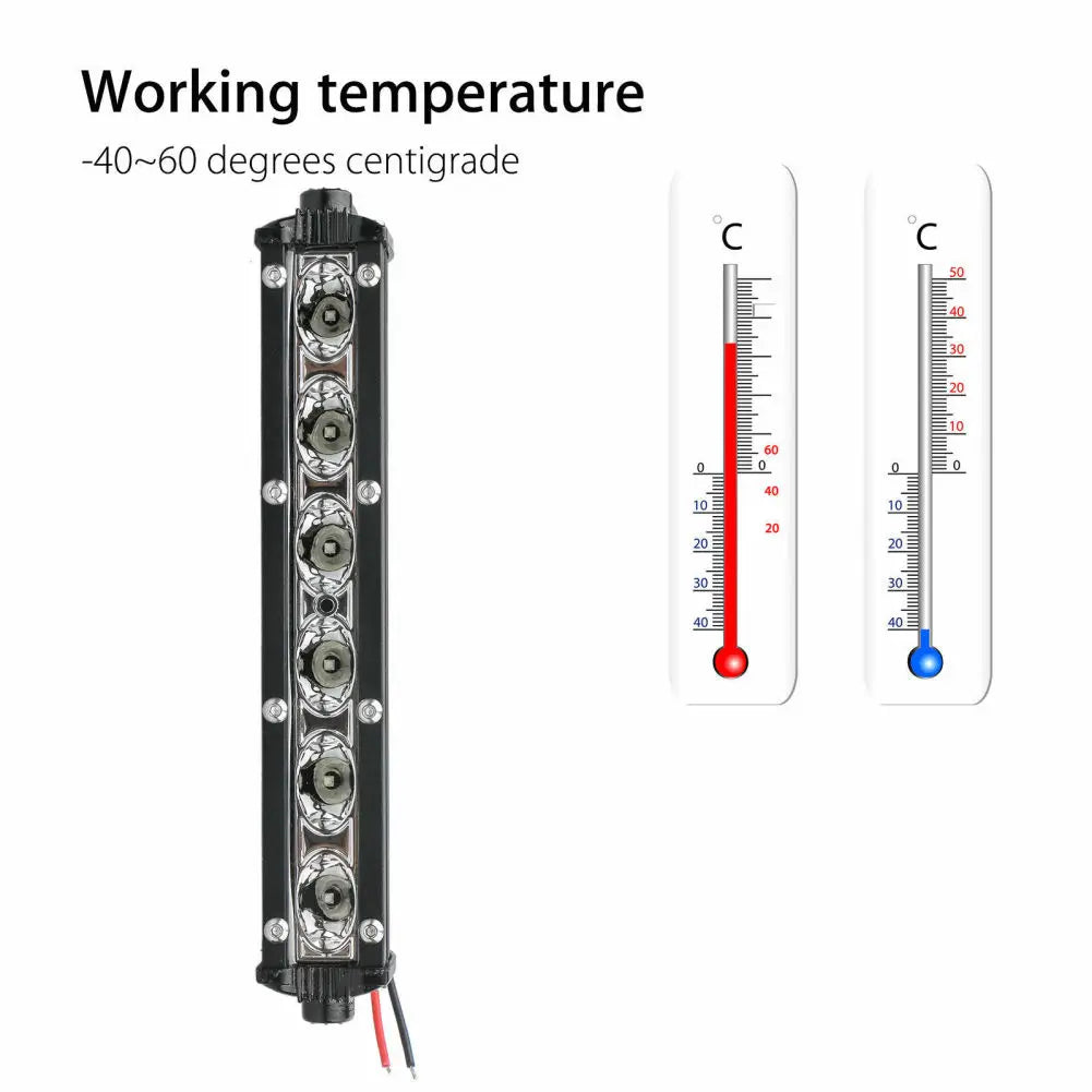 7" 18w Spotlight Led Work Light Bar Lamp 3600lm 6000k Driving Fog Light For Off Road Vehicle 4wd Car Truck