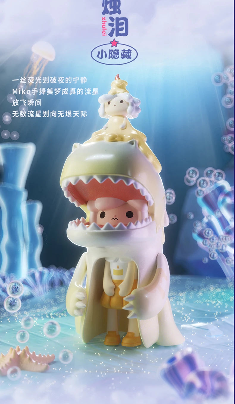 Original Dinosaur Girl Dream Series Blind Box Trendy Toys Cute Anime Figure Desktop Ornaments Collectible Children Birthday Gift