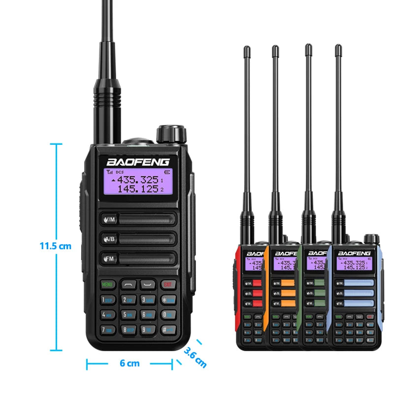 Baofeng Walkie Talkie UV-16 Long Range Powerful 10W Handheld HF Transceiver Dual Band VHF UHF 2 Way Ham Radio waterproof