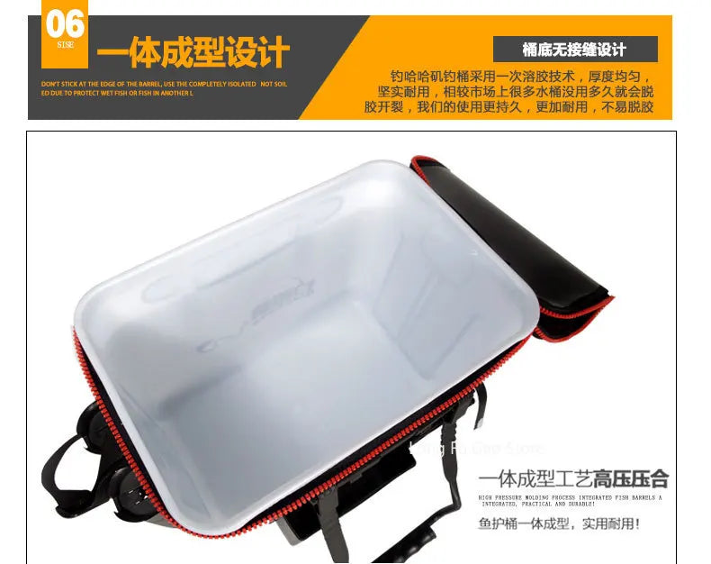 Outdoor Portable EVA Fishing Bag Multifunction Thicken Live Fishing Box Tank Bucket Camping Fishing Tackle Fishbox Storage