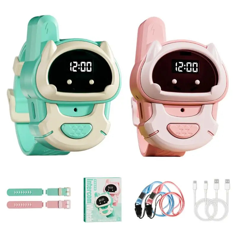 Walkie Talkies For Kids Children Walky Talky Long Range Radio Walky Talky Watch Children Outdoor Interactive Interphone For Girl