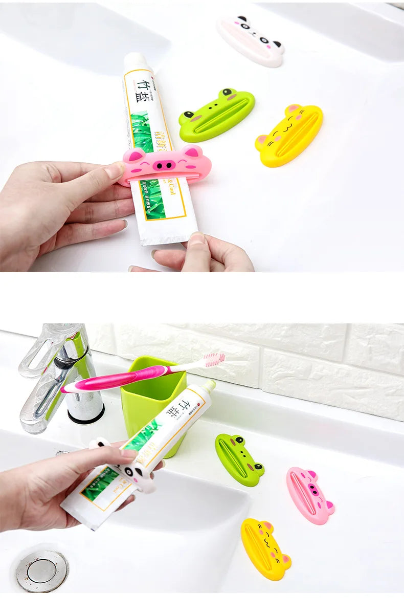 Kitchen Accessories Bathroom Multi-function Tool Cartoon Toothpaste Squeezer Kitchen Gadget Useful Home Bathroom Decoration